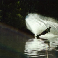 water skiing on Lake Bistineau
